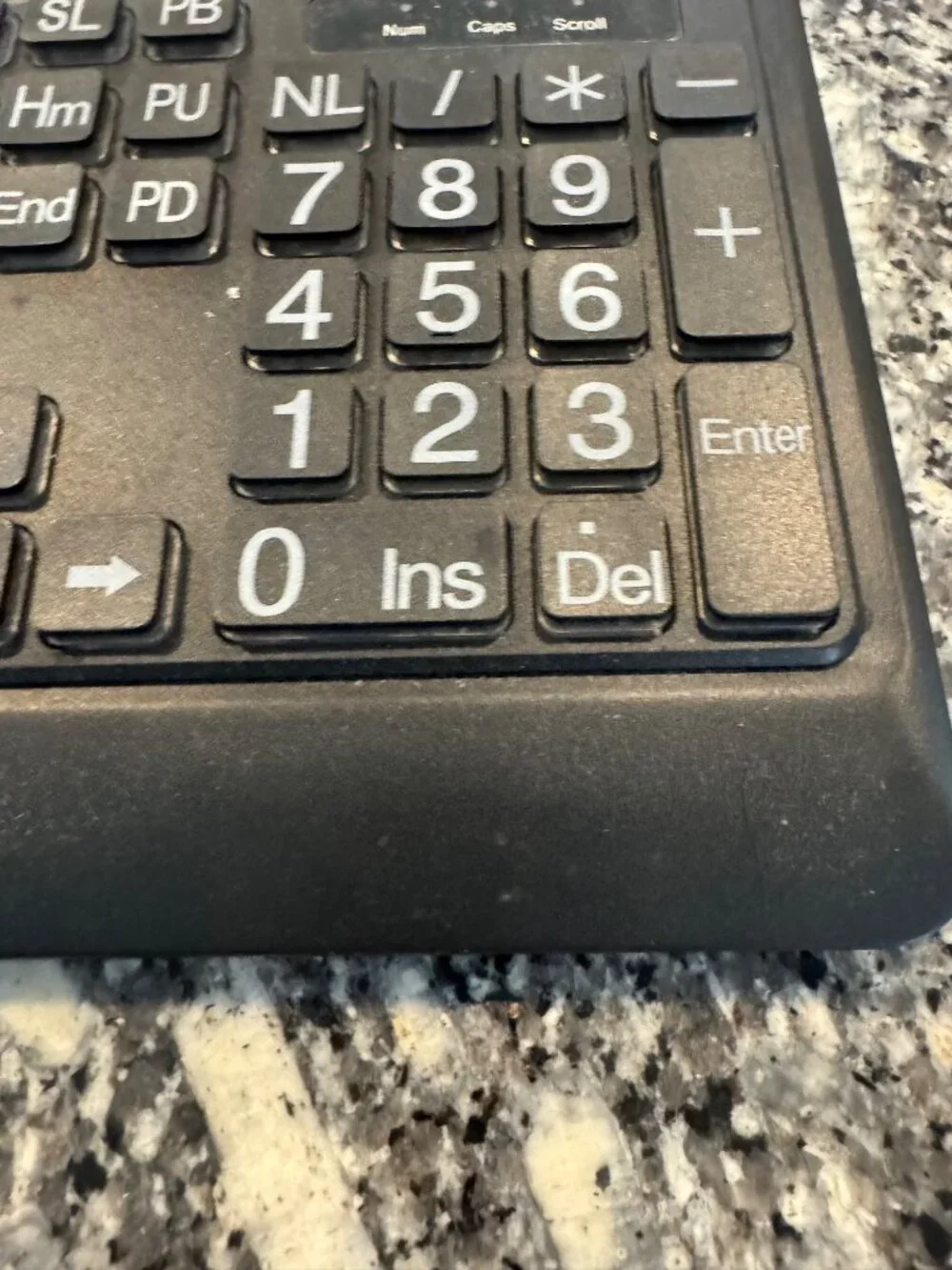 Wired Backlit 104-Key Keyboard With Numeric Keypad USB Connection Black